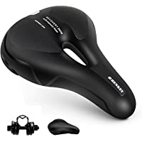 shenkey Sillín de Bicicleta- cómodo Asiento de Bicicleta Espuma de Memoria Cojín para Silla de Montar Acolchada…